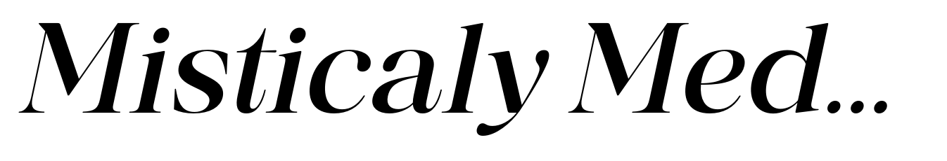 Misticaly Medium Italic